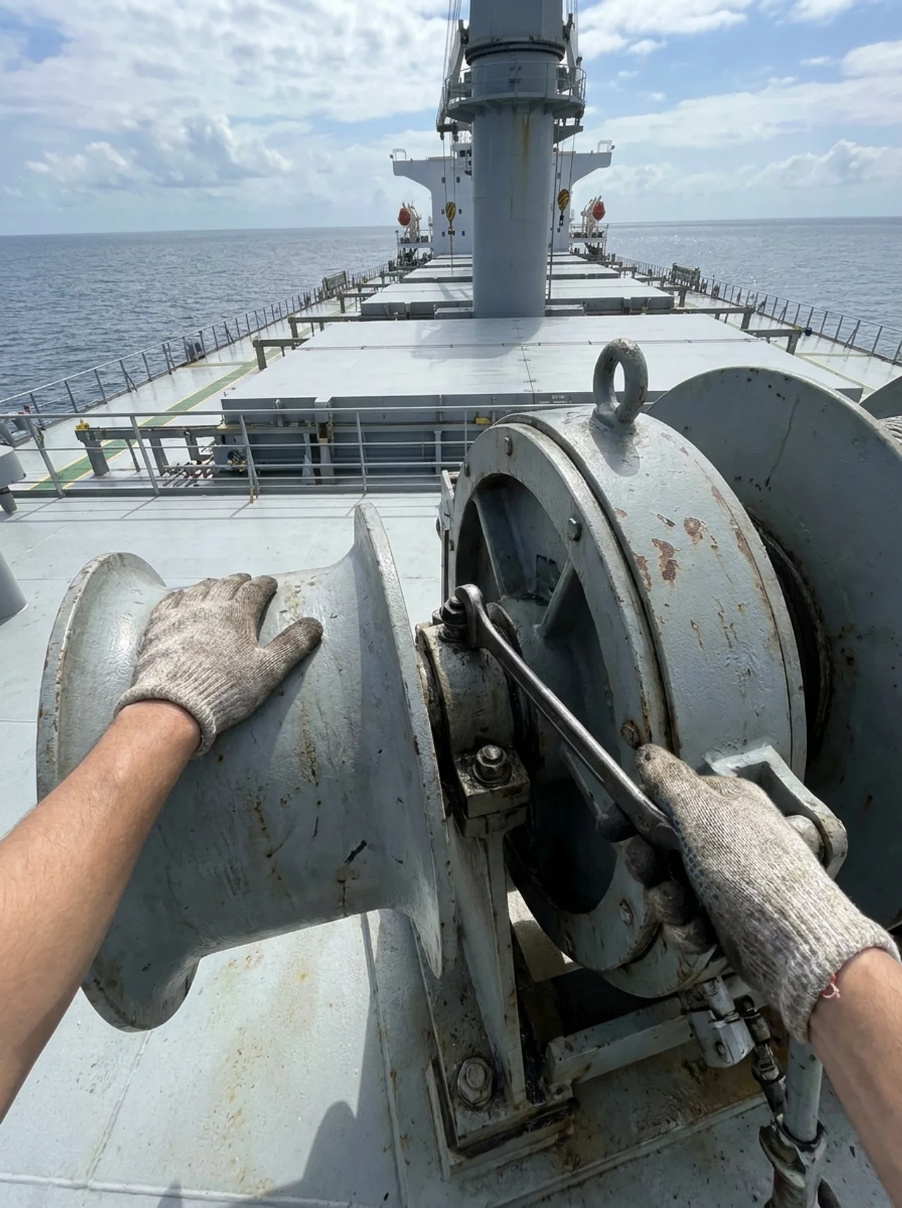 Shore team visibility, at sea