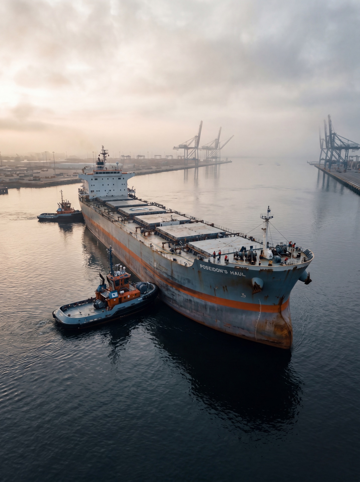 Ship inspection in progress